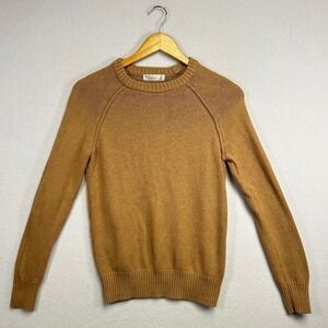 89th + Madison Women's Tan Ombre Crew Neck Long‎ Sleeve Knit Sweater Size S